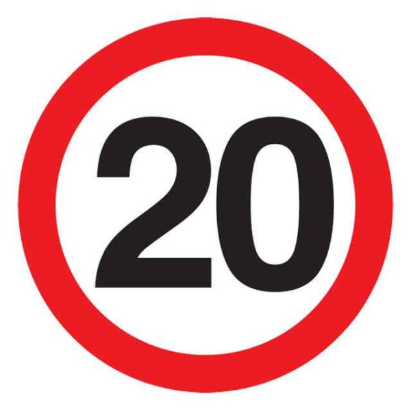 20mph Traffic Sign