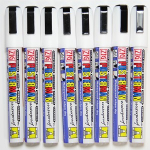 6mm White Waterproof Chalk Pens