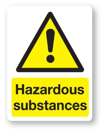 Hazardous Substances Sign