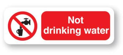 Not Drinking Water Sign