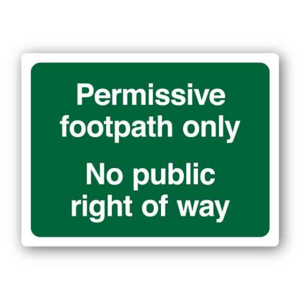 Permissive Footpath Only