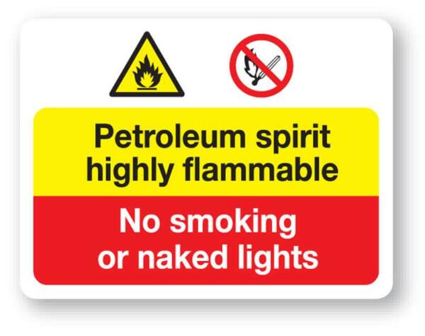 Petroleum Spirit Sign