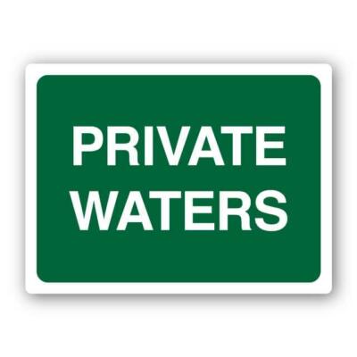 Private Waters Sign
