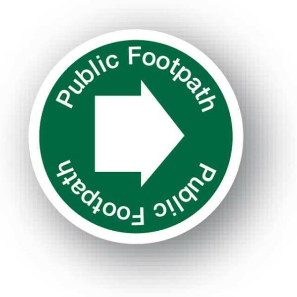 Public Footpath Waymarker Disc